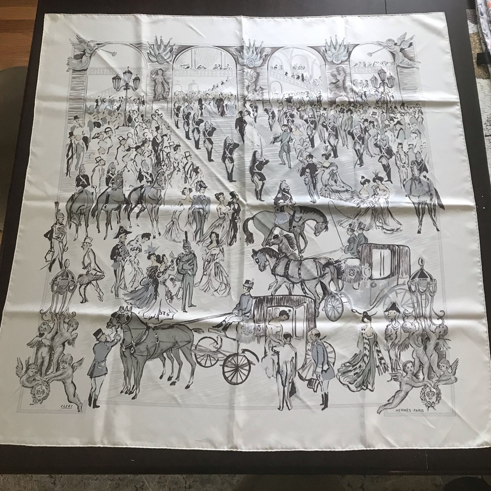 Authentic Hermès Silk Scarf